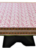 Brown Printed Cotton Table Cover front view