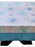 White Embroidered Table Cover front view