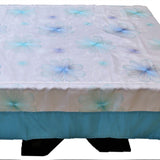 White Embroidered Table Cover front view