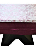 Magenta Printed Polyester Table Cover front view