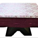 Magenta Printed Polyester Table Cover front view