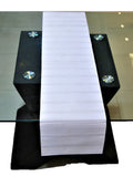 White Table Runner 13 X 60 inch front view
