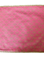 Pink Foil Printed Non Woven Table Mat 12x18 inch front view
