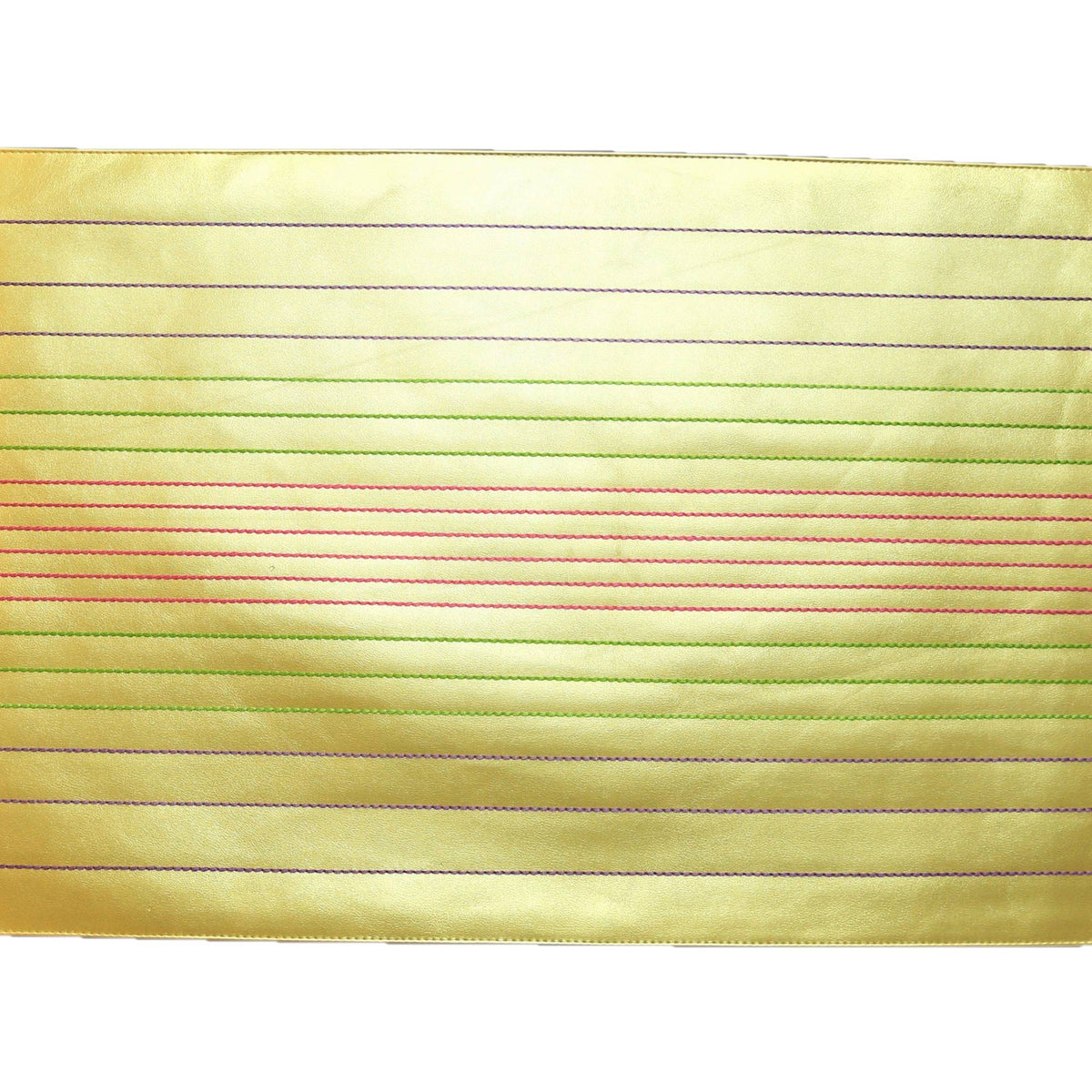 Gold Stitched Table Mat 12x18 inch front view