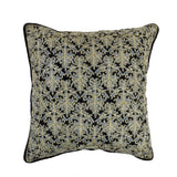 Black Dupion Silk Cushion Cover front view