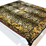 Double Print (Gold/Cream/Brown)Blanket(60 X 90 Inch)-Polyester(3.44 Kg) - Jagdish Store Online Since 1965