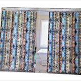 Multicolor Printed Polyester Shower Curtain front view