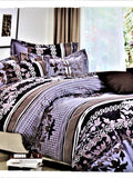 Multi Printed Double Bedsheet with 2 Pillow Covers and 1 Duvet Cover