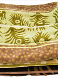 Gold Printed Cotton Towel Set front view