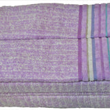 Purple Cotton Towel Set front view