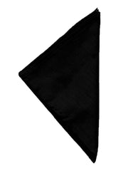 Black Plain Cotton Napkin front view