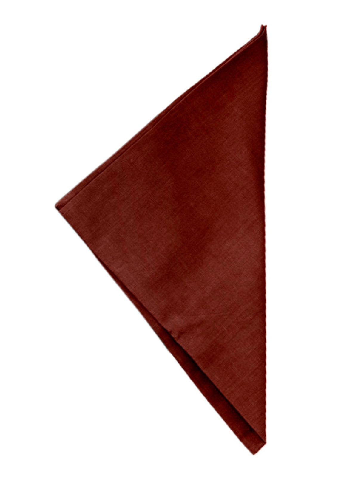 Maroon Plain Cotton Napkin front view