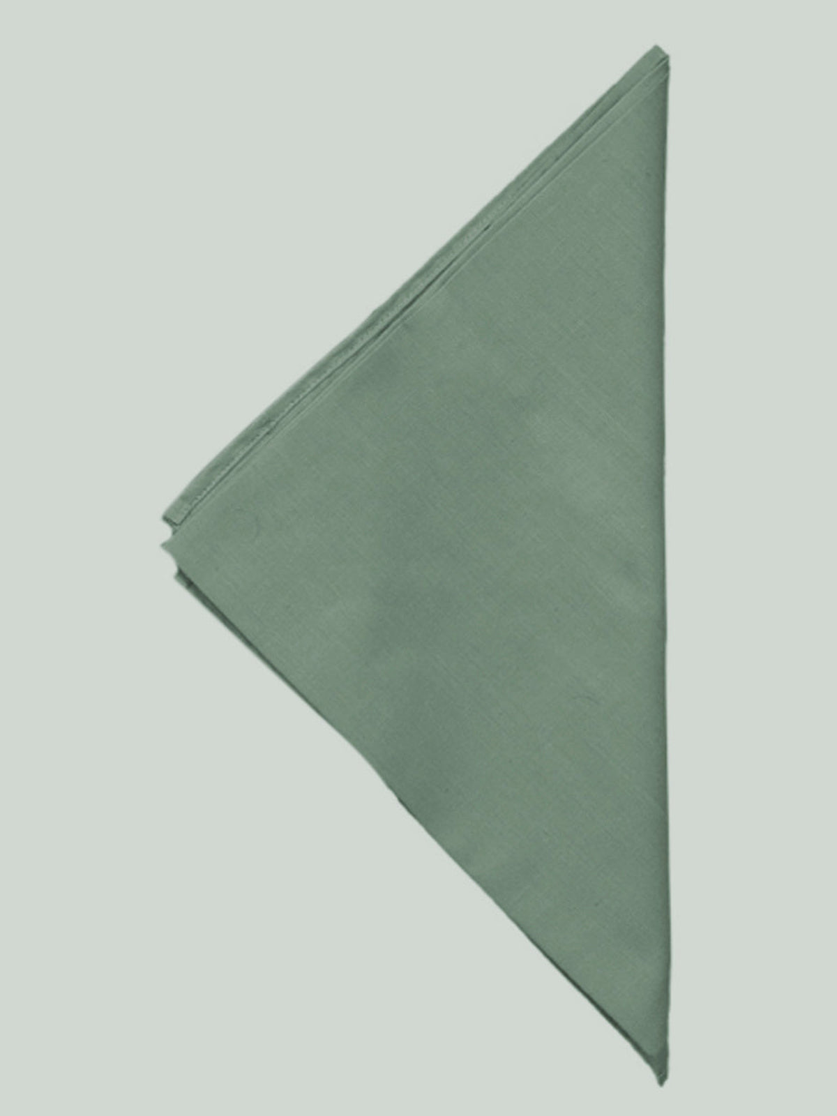 Green Plain Cotton Napkin front view