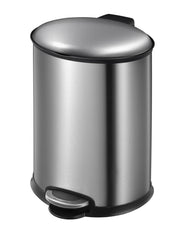 Grey Plain Dustbin front view