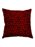 Maroon Polyester Cushion Cover front view