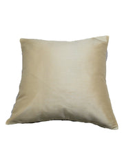 Pale oyster cream cushion cover in plain polyester