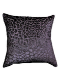 Purple Floral Velvet Cushion Cover