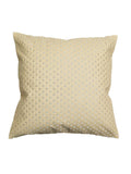 Beige Embroidered Cushion Cover front view