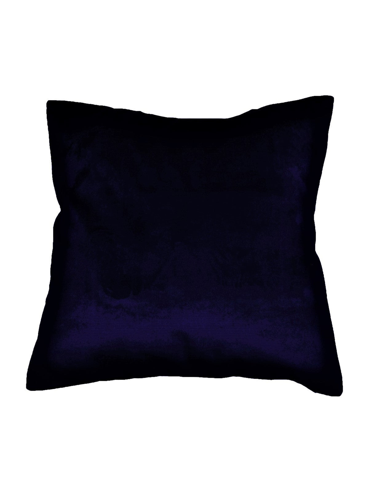 Navy blue plain velvet cushion cover