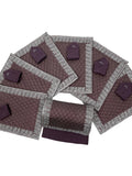 Sequence Work with Diamond Stitched line Table Mat