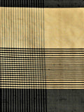 Black Silk Upholstery Fabric front view