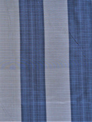 Navy and grey silk upholstery fabric in a candy stripe weave