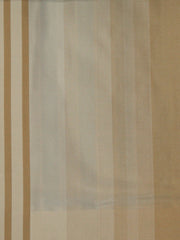 Beige, cream, and soft blue-grey striped silk upholstery fabric