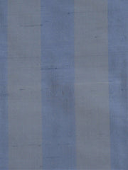 Cornflower-blue silk upholstery fabric with a subtle self-striped sheen