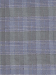 Soft blue-grey silk upholstery fabric in a windowpane check