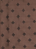Brown Silk Upholstery Fabric front view
