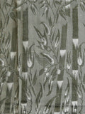 Green Silk Upholstery Fabric front view