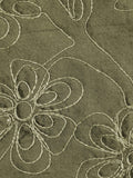 Green Silk Upholstery Fabric front view