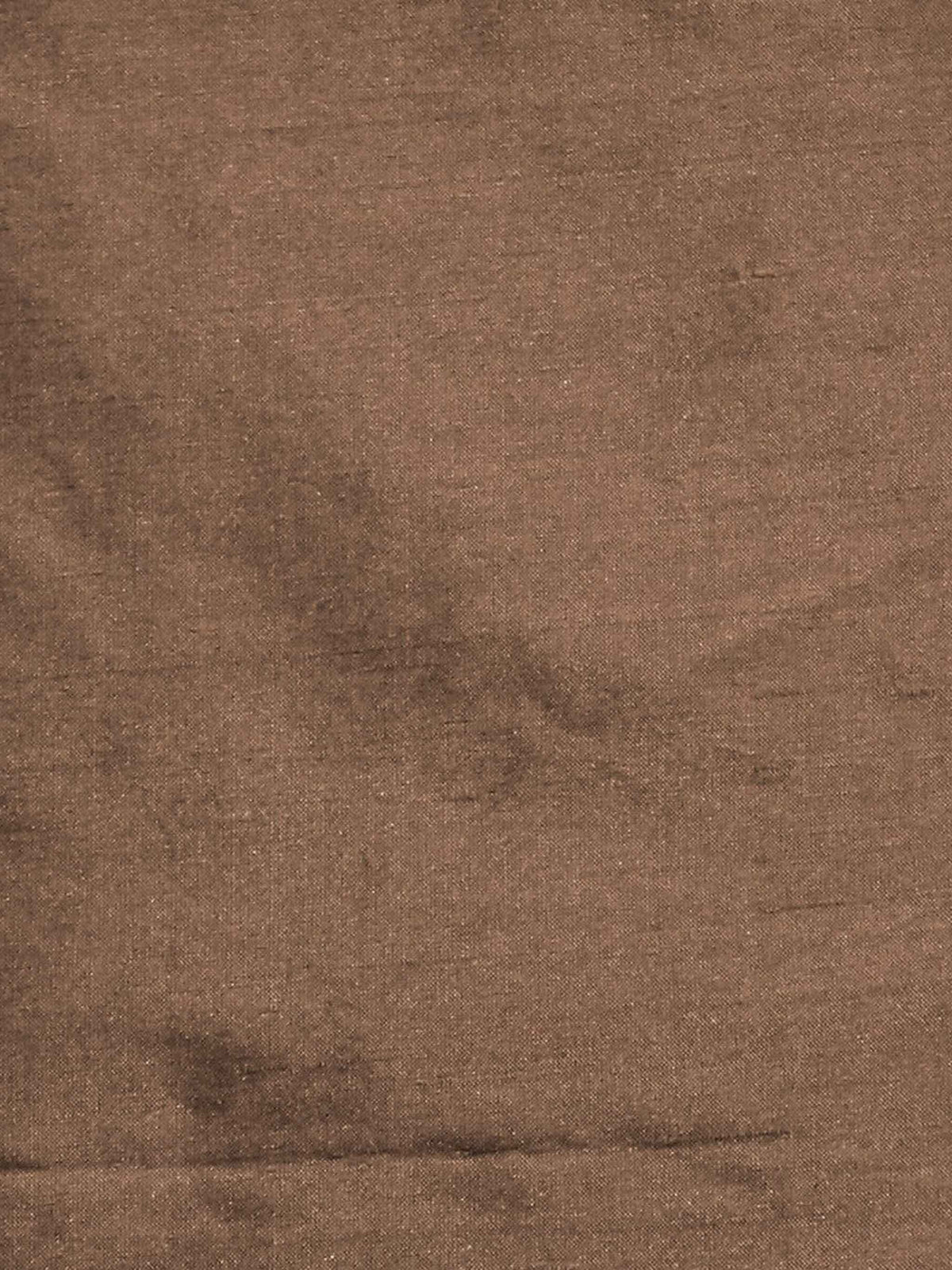Bronze-brown polysilk upholstery fabric in a plain, even colour