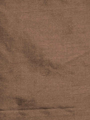 Bronze-brown polysilk upholstery fabric in a plain, even colour
