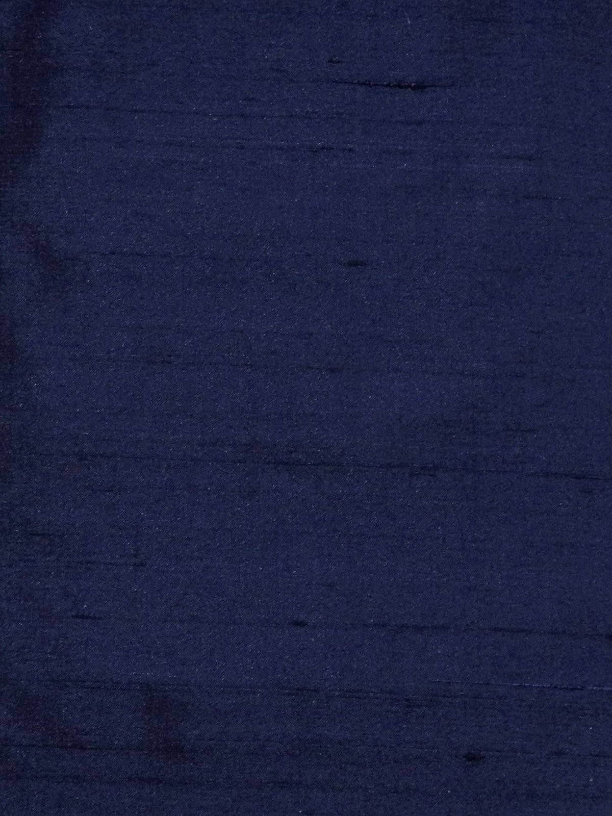Navy blue silk upholstery fabric in a plain, even colour