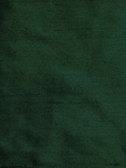 Forest green silk upholstery fabric in a plain, even colour