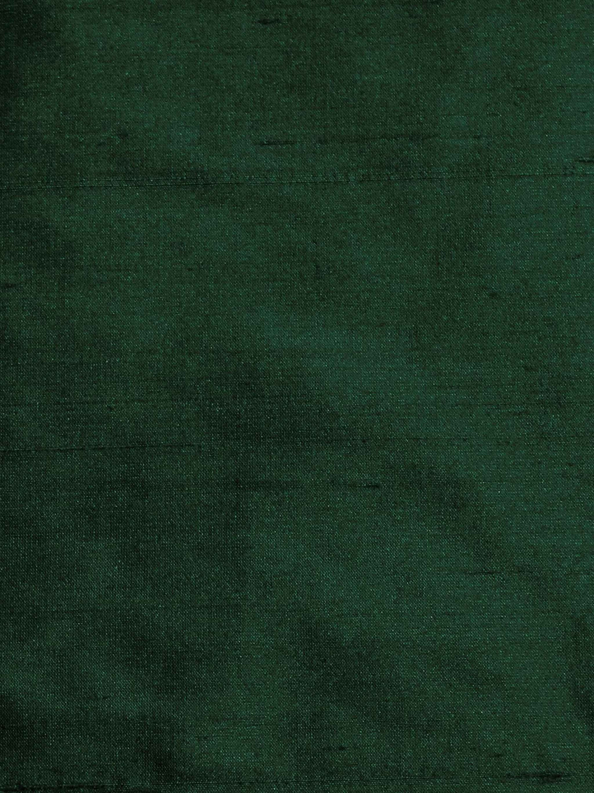 Forest green silk upholstery fabric in a plain, even colour