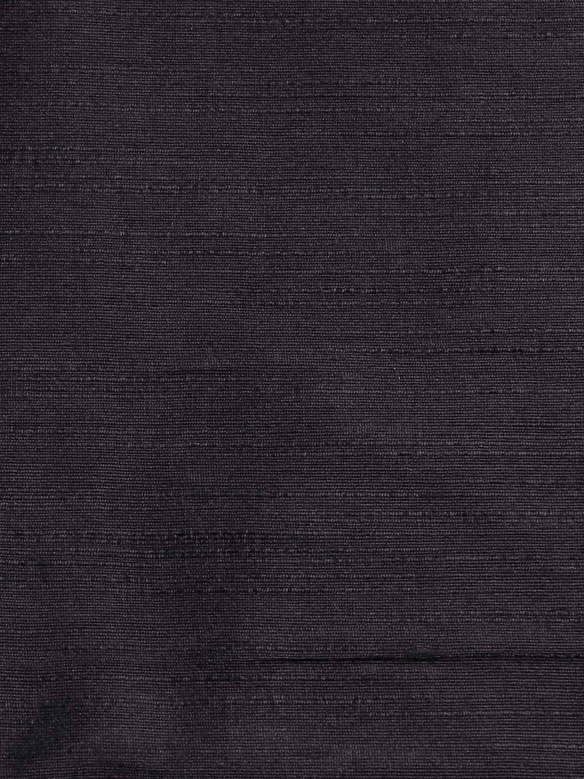 Charcoal-grey silk upholstery fabric in a plain, even colour
