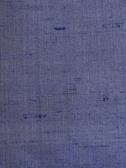 Periwinkle-blue silk upholstery fabric in a plain, even colour