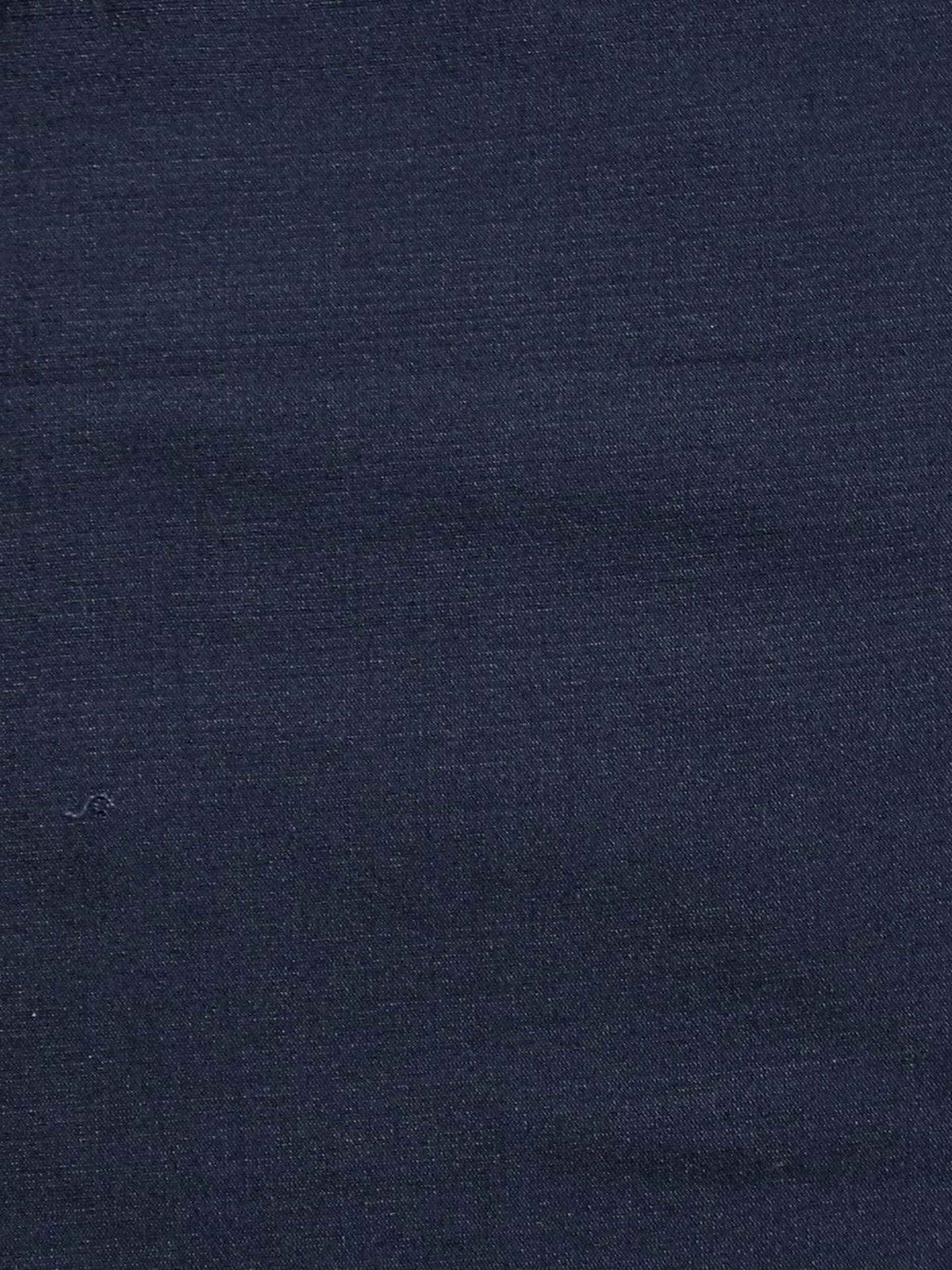 Navy blue silk upholstery fabric in a plain, even colour