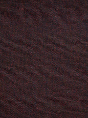 Maroon jute upholstery fabric with a firm, textured weave