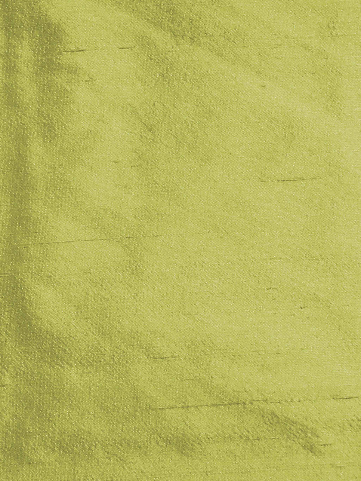 Yellow-green silk upholstery fabric in a plain, even colour