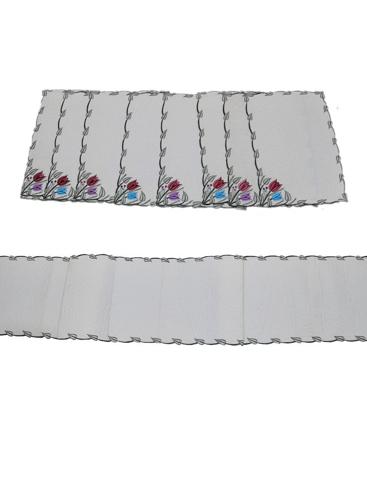 White Table Mat front view