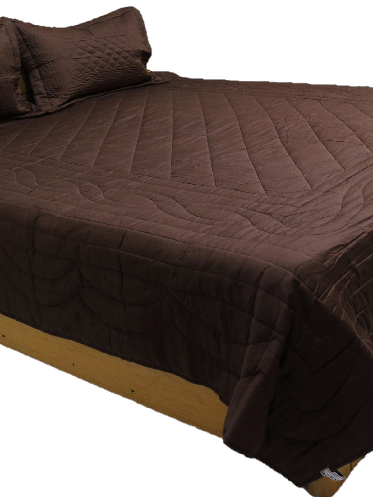 Brown Cotton AC Set front view