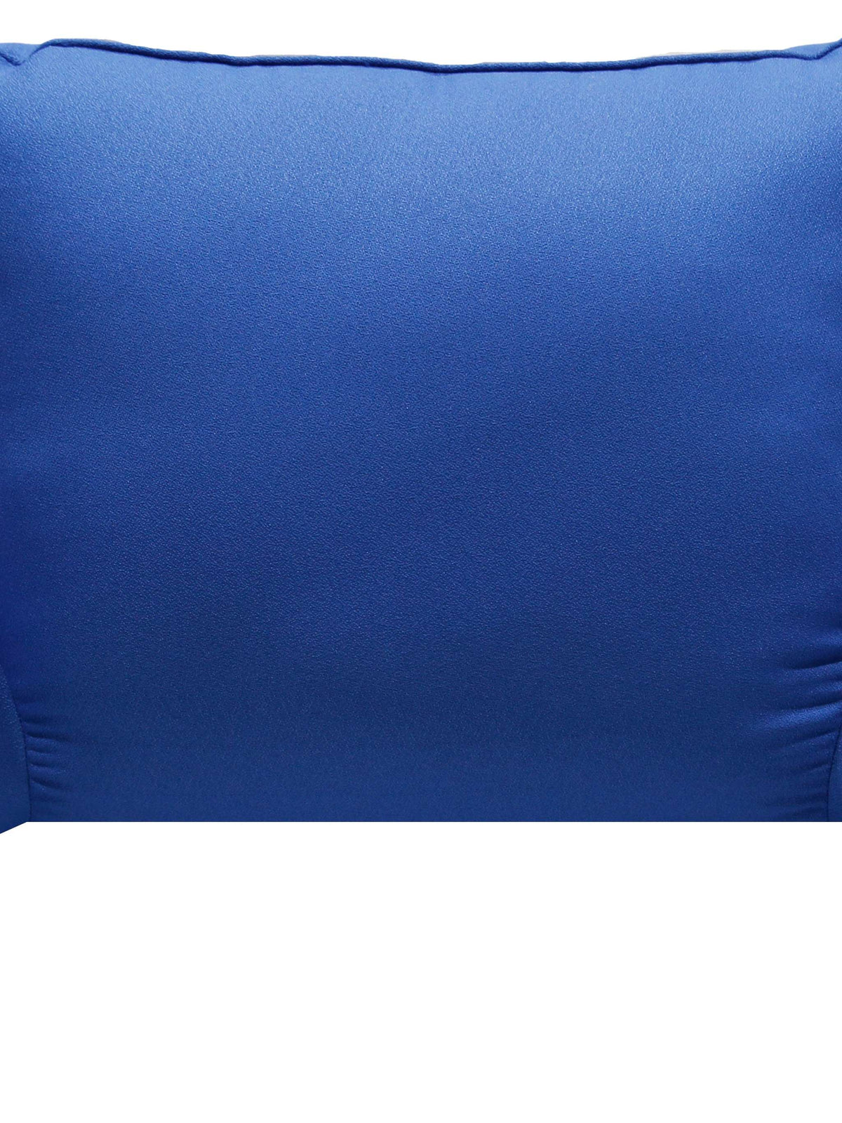 Bedrest reading cushion in solid royal blue fabric, front view