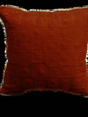 Square Rust Cushion Cover - Jagdish Store Online 