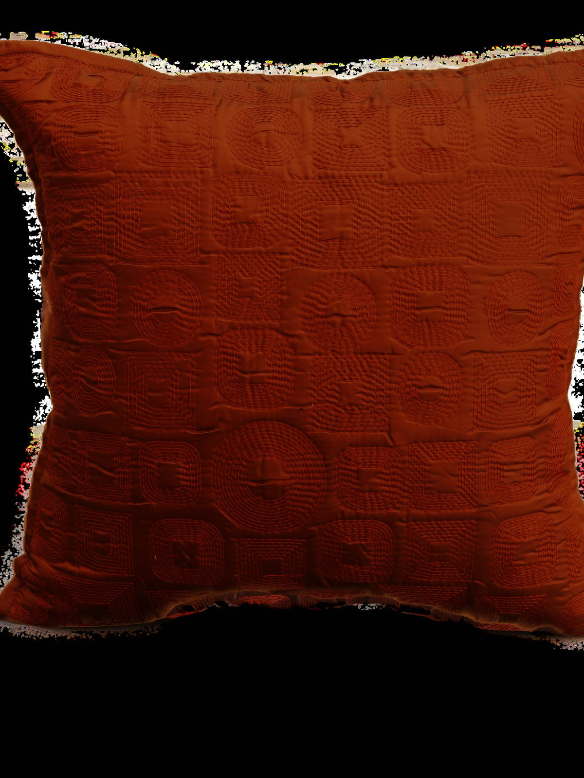 Square Rust Cushion Cover - Jagdish Store Online 
