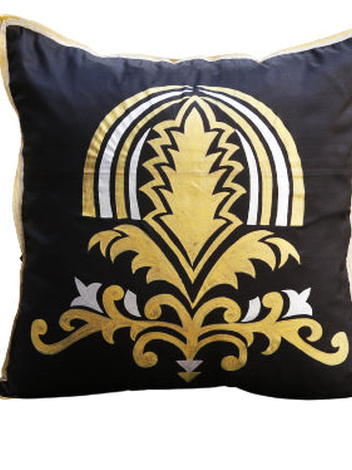 Hand Printed Black Cushion Cover - Jagdish Store Online 