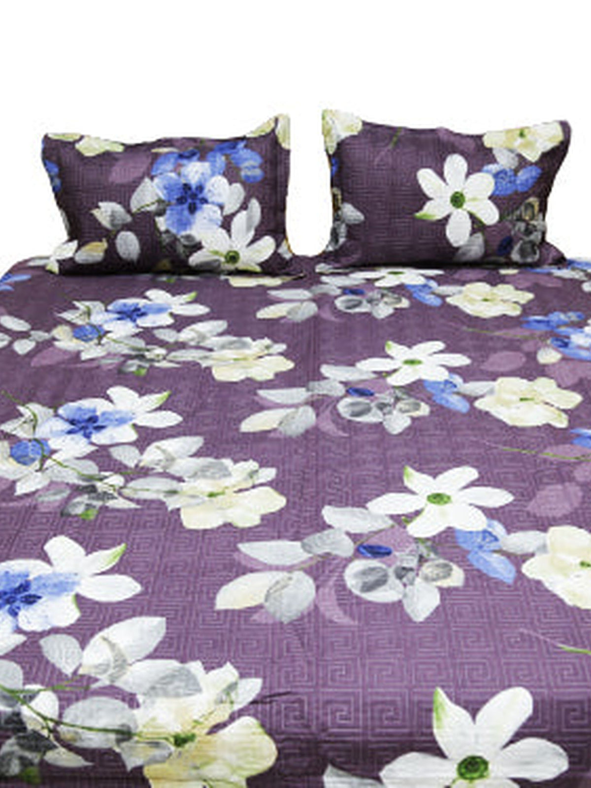 Carlton Double Bed Cover Set (1 bedcover+ 2 Pillow Covers) - Jagdish Store Online 