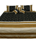 Aari Embroidery Double Bedcover with Pillow Covers and Cushion Covers - Jagdishstoreonline 